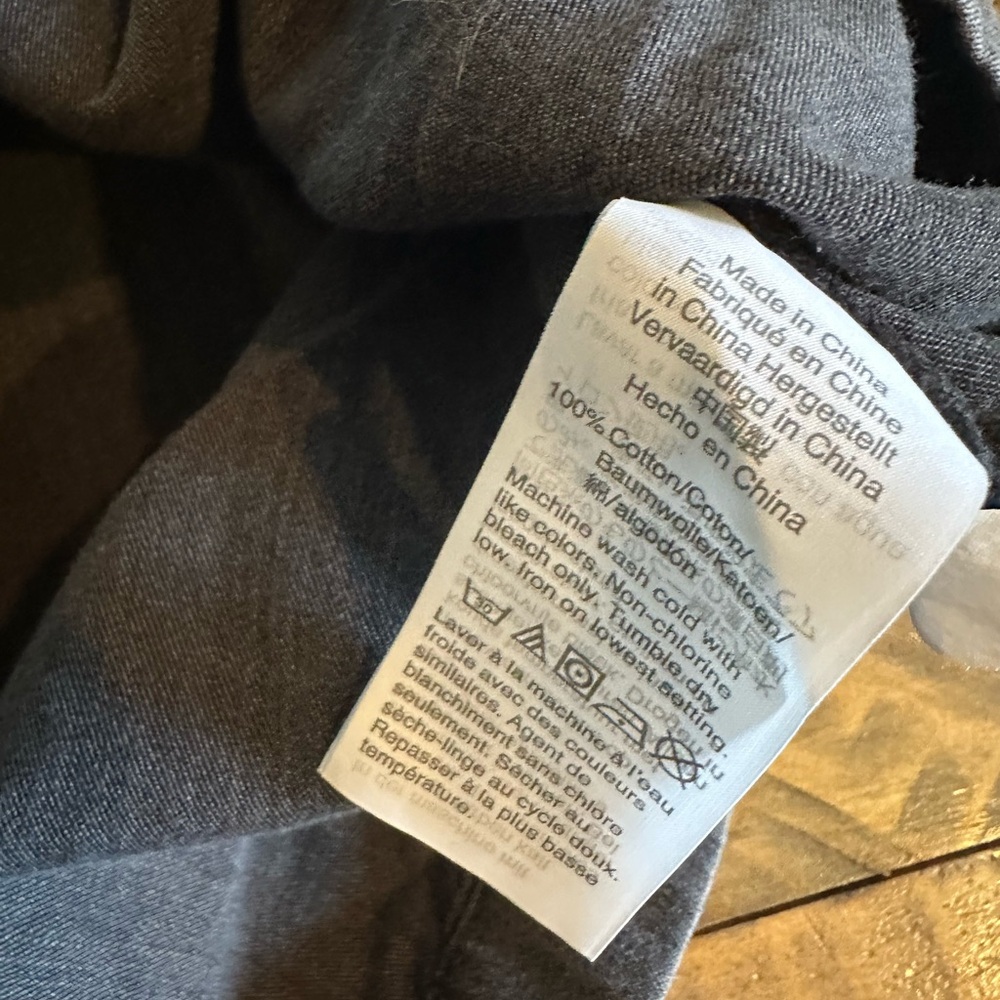 Madewell Charcoal Ruffle Yoke Babydoll Dress Size Small - Picture 6 of 8